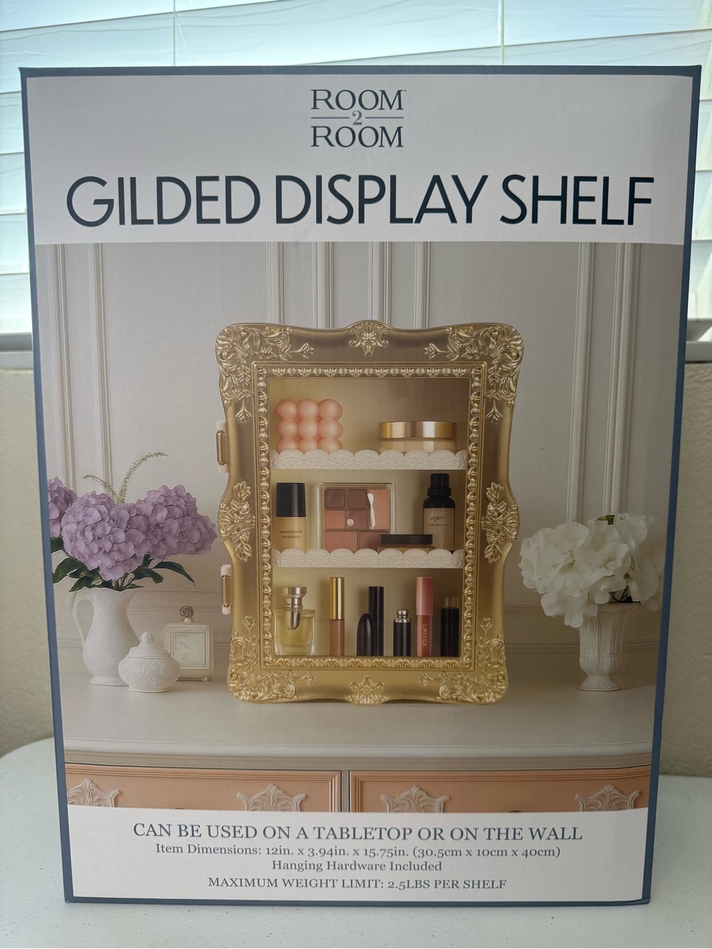 Gilded Display Shelf